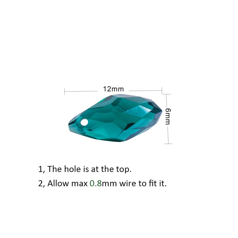 LONGWIN Lot 280pcs Teardrop Crystal Beads 6x12mm Briolette Glass Beads Jewelry Making Supplie for DIY Projects, Bracelets, Necklaces, Earrings - Image 3